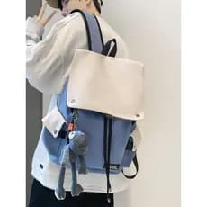 2026 Novo estilo mochila masculina estilo estudante universitário mochila na moda estudante do ensino médio bolsa de com