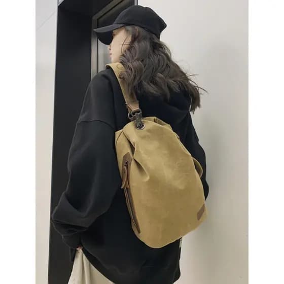 França MlCANl KONS bolsa de peito Casual bolsa masculina 2024 nova bolsa de ombro simples na moda bolsa Diagonal bolsa d