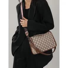 França MlCANI KANS Bolsa Popular deste ano feminina retrô Fashion bolsa de ombro Boston bolsa Diagonal