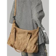 França Mlcanl Kons Retro sacola masculina feminina simples estudante universitário Commuter bolsa de ombro axilas