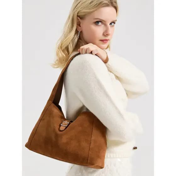 Sacola de couro fosco feminino High-End sentir 2026 novo estilo grande capacidade saco de bolinho nas axilas todos