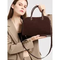 2026 novo estilo de couro fosco sacola feminina grande capacidade High-End mãe bolsa luz luxo