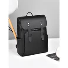 Mochila masculina de cor sólida nova aba de grande capacidade Casual leve mochila de viagem moda negócios computador moc