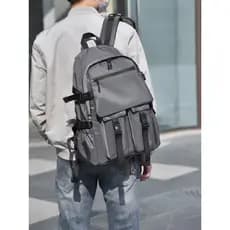 Mochila masculina novo estilo moda na moda Commuter computador mochila grande capacidade leve mochila de viagem ao ar li