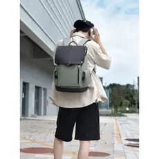 Mochila masculina F Flip Business Leisure Computer Mochila Moda Tendência Repelente de água Mochila de viagem ao ar livr