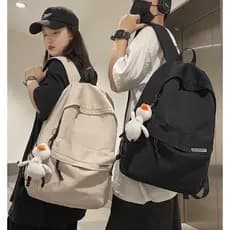 Mochila masculina simples de grande capacidade mochila de viagem feminina Casual japonês estudantes do ensino médio estu