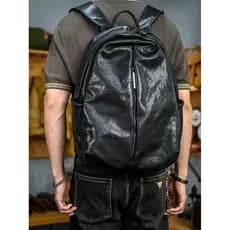 Mochila de couro masculina mochila moda na moda ins primeira camada mochila grande capacidade vegetal curtido Co