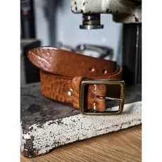 Masculino retro grosso áspero primeira camada cinto de couro retro vaca pescoço padrão único All-Match Casual simples ci
