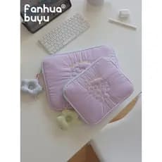 Fanhua Whisper Tablet PC Bolsa de armazenamento feminina 37cm 43cm Bolsa forro para Notebook Classe Bolsa fofa para ipad