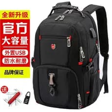 Mochila de faca de sargento suíço mochila masculina 60L grande capacidade bolsa de viagem 67cm bolsa de computador bolsa
