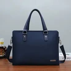 Lanbo Kangaroo Bolsa Masculina Maleta de Negócios Bolsa de Ombro de Lona Bolsa Diagonal Oxford Spinning Bolsa Masculina