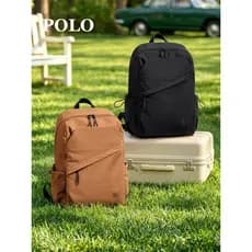 Mochila Polo masculina, mochila de viagem para homens e mulheres, leve, 17.3 polegadas, computador, estudante, mochila d
