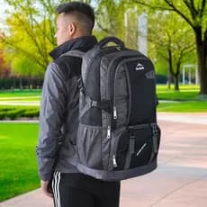 Mochila grossa de grande capacidade, bolsa de escalada masculina ao ar livre, bolsa de viagem de longa distância, bagage