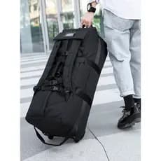 Super grande capacidade saco de viagem mochila das mulheres dos homens com rodas saco de bagagem de mão armazenamento re