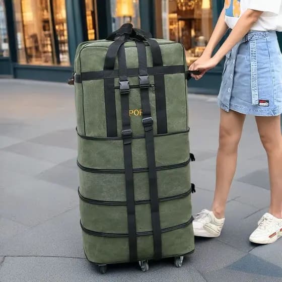 158 Air Travel Bag Consignação Trabalhando Super Grande Capacidade Dobrável Movendo Bolsa de Viagem com Rodas Bagagem Bo