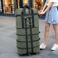 158 Air Travel Bag Consignação Trabalhando Super Grande Capacidade Dobrável Movendo Bolsa de Viagem com Rodas Bagagem Bo