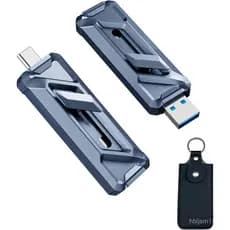 Fanxiang SSD Externo de 1TB, 2050MB/s, USB-C e USB-A, SSD Portátil de 1TB, Gravação e Armazenamento 4K ProRes HDR, Liga