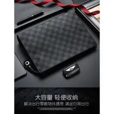 Street Wear novo estilo bolsa masculina grande capacidade ZZ Envelope negócios embreagem xadrez Casual juventude embreag