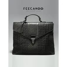 Novo estilo versão europeia bolsa masculina pneu de couro portátil saco do mensageiro bolsa tecido maleta masculina