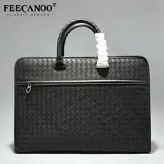 Bolsa de couro de pneu maleta masculina negócios Casual bolsa de couro genuíno versão coreana bolsa de ombro