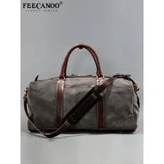 Bolsa de viagem masculina portátil, cor contrastante, grande capacidade, leve, à prova d'água, curta distância, bolsa de