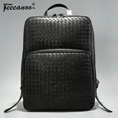 Nova mochila masculina de tecido mochila de couro genuíno Casual mochila de negócios versão coreana bolsa masculina na m