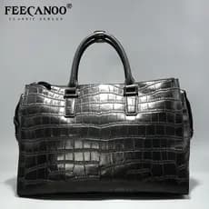 T na moda bolsa de couro genuíno saco de viagem masculino Casual maleta de negócios sacola de couro masculino saco do me