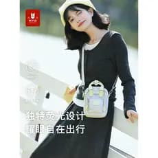 Bolsa para celular Crossbody feminina 2025 novo estilo nicho All-Match Mini passaporte bolsa pequena sensação de alta qu