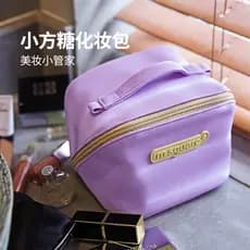 Msquare saco cosmético feminino portátil viagem portátil saco cosmético grande capacidade saco de armazenamento de cosmé