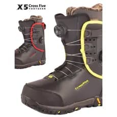 Snow Power X5 Folheado Sapatos de Esqui BOA Fivela de Fio Duplo Botas de Esqui de Desgaste Rápido Homens Mulheres 36-42.