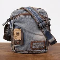 Yanu novo estilo versão coreana Retro Denim ombro mensageiro saco das mulheres dos homens Casual Commuter saco estilo Ve
