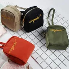 Versão coreana moda feminina Mini náilon pano moeda bolsa bonito moeda chave caso ins Oxford pano embreagem pequena cart