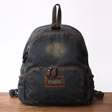 Japonês Retro Denim mochila das mulheres dos homens estudantes do ensino médio mochila moda na moda ins Casual All-Match