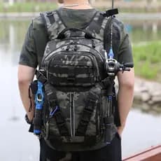 Mochila tática funcional masculina, mochila de grande capacidade para viagem ao ar livre, bolsa escolar para estudantes
