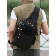 Saco de isca multifuncional mensageiro pequena mochila High-End especial pesca cintura saco de um ombro mensageiro femin