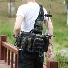 Bolsa de isca Bolsa de cintura multifuncional Novo estilo Bolsa de pesca Bolsa de equipamento de pesca Bolsa de pesca à