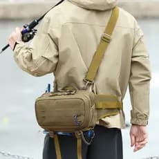 Nova bolsa de cintura de grande capacidade masculina multifuncional isca ciclismo motocicleta repelente de água ferramen