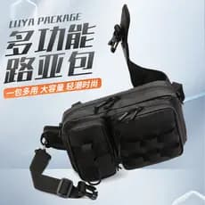 Bolsa de isca multifuncional bolsa de cintura bolsa de peito bolsa de ombro masculina grande bolsa mensageiro bolsa de p