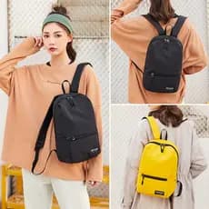 Mochila feminina pequena mochila esportiva leve bolsa feminina simples moda lazer viagem ao ar livre estudante saco de e