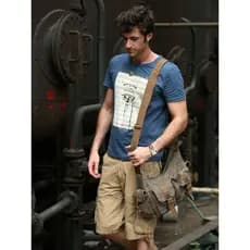 Bolsa de ombro masculina bolsa mensageiro Retro cross-body saco bens domésticos lona resistente ao desgaste menino mochi