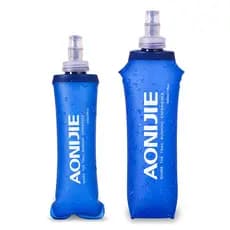 Garrafa de água macia dobrável 250ml garrafa de água de plástico Cross Country saco de água corrente 500ml viagem portát