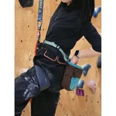 LUCKSTONE Jiancai leve saco de pó de magnésio 18cm boca larga remoção de pó duplo escova Slot escalada 1.5 vezes grande