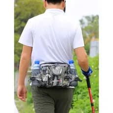 Bolsa de cintura multifuncional para exterior Bolsa de isca para equipamento de pesca masculina Bolsa de ciclismo de mon