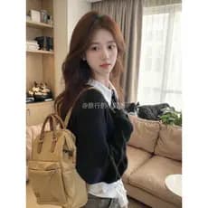 Gritando Premium!Sentimento extravagante!Bashi Elegante!Exportação genuína ~ Mochila para computador Bolsa escolar Commu