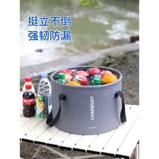Bacia de água dobrável para exterior, 20L, armazenamento de água, tanque de água para carro, acampamento, lavatório de v