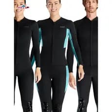 Divesail tamanho grande dividido terno de mergulho feminino mergulho surf manga comprida roupas térmicas maiô masculino