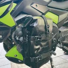 Bolsa multifuncional para proteção de barra de motocicleta, bolsa à prova d'água com borda, bolsa lateral para motocicle