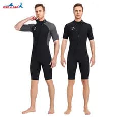 Mergulho & vela terno de mergulho masculino 3mm uma peça engrossado à prova de frio quente mergulho surf maiô de manga c
