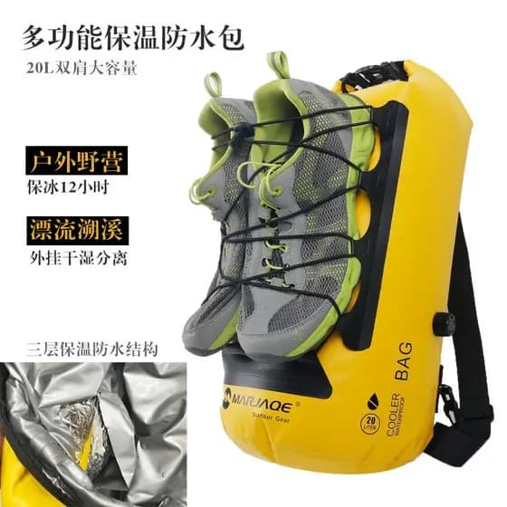 Multifuncional acampamento isolamento térmico à prova dwaterproof água saco mochila à prova dwaterproof água Plug-In Ups