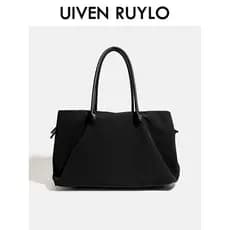 UIVEN RUYLO Bolsa Feminina Nylon Pano Grande Capacidade Bolsa Computador Bolsa Viagem Leve Ombro Axila Bolsa
